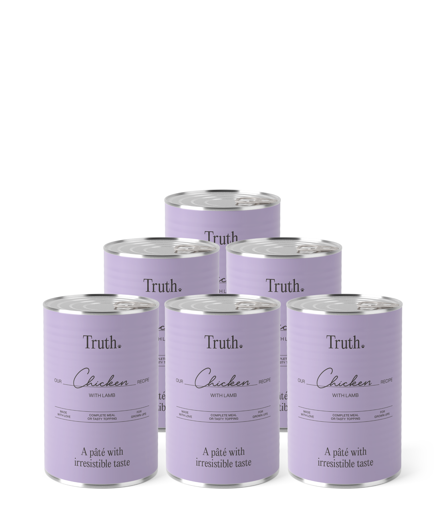 TRUTH PETS CHICKEN & LAMB PÂTÉ, 400G x 6